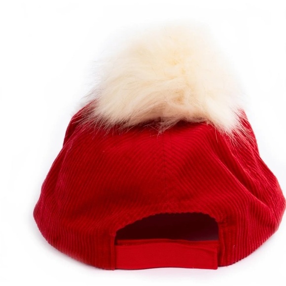 Holiday Time Sherpa Fleece Santa Party Baseball Cap Hat Unisex New No Tags - Picture 4 of 7